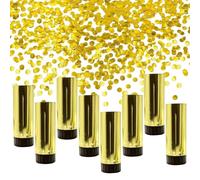 Confetti Cannon - 8 Pieces Party Favors, Colorful Celebration Decorations, Fun Confetti Poppers, Event Supplies, Indoor Outdoor Party, Wedding Birthday Graduation New Year Holiday Decorati
