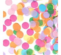 Confetti de Fête Multicolore,Ronds Métallisés, Étoiles, Paillettes Biodégradables pour Décoration de Mariage, Anniversaire, Valentin,30g