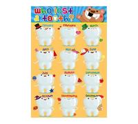 Confetti Lost Tooth Celebration Poster, Who Lost a Tooth Classroom Chart for Kindergarten & Elementary, Back to School Teacher Supplies(Unframed,16x24inch(40x60cm))