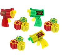 Confetti pistolets et munitions - fête, festival, carnaval, fête d'anniversaire, carnaval, mariage, surprises de tireur - Lametta paillettes - pistolets couleur aléatoire (3 pistolets)