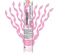 Confetti Shooter - Pink Streamers - Set van 3 Stuks - Roze Slierten - 30 cm - Bereik tot 8 Meter - Voor Binnen & Buiten