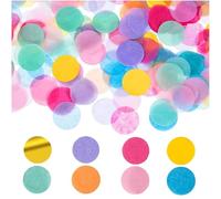 Confettis,6000 PCS 2,5 cm Confettis Multicolores Ronds Confetti Mariages et Célébrations pour Décoration de Table Mariage Anniversaire Noël et Fêtes