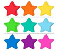 Confettis À Cinq Branches En Papier Découpés En Forme D'étoile 108 Pouces 3.5 Pièces Pour Mariage Noël Salle De Classe Tableau D'affichage Décoration Murale