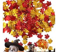 Confettis à feuilles de Thanksgiving - Diffusion d'automne de 15 g, pépites de feuille d'érable, diverses formes de feuilles, décoration de fête festive | Confettis sur le thème de l'automne pour la
