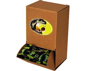 Confettis au chocolat recouverts de chocolat noir en portion individuelle avec des raisins secs au rhum (CIOCCAFE 'BOLERO, MARSUPIO 500gr)