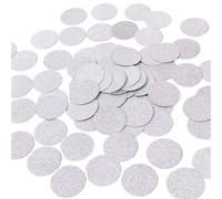 Confettis Brillants Cercles de confettis pailletés for décoration table et fête mariage, 3 cm diamètre (or pailleté, noir, 200 pièces)(Color 03)