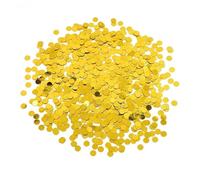 Confettis Brillants Confettis 15 g/sachet 6 mm Paillettes rondes for décoration de table Mariage Pulvérisation Bricolage(Gold)