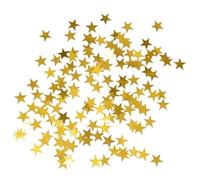 Confettis Brillants Confettis de table étoiles 6 mm 10, paillettes métalliques dispersées for bricolage, décorations fête d'anniversaire et mariage 15 g(10mm gold)