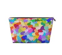 Confettis Coeur Arc-en-Ciel, Trousse de Toilette Trousse de Maquillage Sac à cosmétiques Trousse de Toilette de Voyage Portable