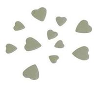 confettis coeurs 3d résine 50g vert sauge - chaks 02003-120 Vert G