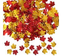 Confettis d'automne de table, bouteille de 15 g avec feuilles d'aluminium
