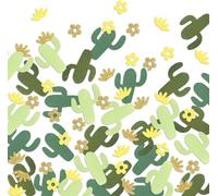 Confettis de cactus plantes succulentes bébé douche fille décoration de table paillettes vert doré saupoudrer rose fleur papier accessoires artisanat Fiesta fleur jaune