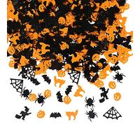 Confettis de décoration d'Halloween avec toile d'araignée, sorcières, chauves-souris, citrouilles, araignées, confettis 60 g