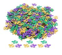 Confettis de fête à paillettes multicolores vibrantes pour décoration de carnaval, anniversaire, mariage, mardi gras, bords sûrs scintillants en PVC 100 g