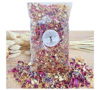 Confettis de Mariage Fleurs séchées pétales naturels Biodégradables 1 litre | Jasmin Bleuet Soucis | Décoration de Fêtes, Table Bohème Champêtre Confettis à lancer | Artisanat de France (Campagne)