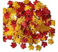 Confettis de table d'automne - 15 g - Remplissage de bouteille en verre - Breloque en aluminium