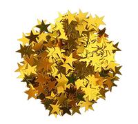 Confettis de table en forme d'étoile 15 g - Pour mariage, fête | PVC, 15 g, 10 mm, étoile à cinq branches, scintillante, pour tables, invitations, paniers, sacs à dragées, mariage, Noël