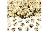 Confettis de table feuilles tropicales dorées métallisées 15 g - Or