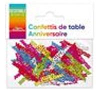 confettis de table papier multicolore joyeux anniversaire - surprisez vous ca00pm Multicolore G