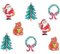 Confettis de Table - PTIT CLOWN - Lot de 40 - Décorations de Noël - Illustrations variées - 4 cm