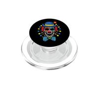 Confettis effrayants pour Carnaval Dia De Los Muertos PopSockets PopGrip pour MagSafe