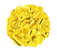 Confettis en aluminium - Doré - Décoration pour mariage doré et fête - 15 g - Or métallisé - Largeur : 1,5 cm - Confettis de table - Décoration de table - Édition : doré