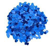 Confettis en forme de coeur décorations de fête élégantes 3000 pièces paillettes paillettes saupoudrer pour mariage célébration de la Saint-Valentin matériel PVC sac de 100g (Bleue)