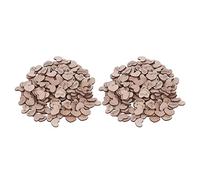 Confettis en forme de cœur en bois, confettis en bois de mariage, bricolage avec panneau de densité 400 pièces, design à dos plat, 2 x 1,5 cm, confettis de fête nuptiale pour