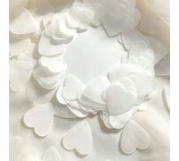 Confettis en papier blanc en forme de cœur de 2,5 cm, morceaux de papier d'amour, confettis lancés à la main pour la Saint-Valentin et les mariages, convient pour les réceptions en plein air sur la pl