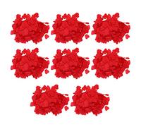 Confettis en papier cœur rouge, 8 paquets de 16 000 pièces, confettis en tissue s pour les décorations de fête et de demande en mariage, remplissage écologique pour ta