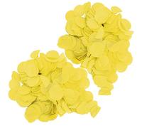 Confettis en papier rond 2,5 cm |2 sacs de décorations de fête aux couleurs vives |Confettis pour fête d'anniversaire/mariage/célébration de bébé |Dispersion de table, (Yellow)