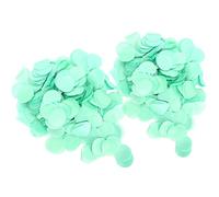 Confettis en papier rond 2,5 cm |2 sacs de décorations de fête aux couleurs vives |Confettis pour fête d'anniversaire/mariage/célébration de bébé |Dispersion de table, (Green)