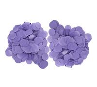 Confettis en papier rond 2,5 cm |2 sacs de décorations de fête aux couleurs vives |Confettis pour fête d'anniversaire/mariage/célébration de bébé |Dispersion de table, (Purple)