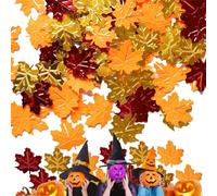 Confettis feuilles d'érable, confettis en feuilles d'érable - 15 g de paillettes pour fête d'automne