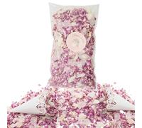 Confettis Fleurs Séchées mariage 1 Litre, Pétales naturels rose blanc