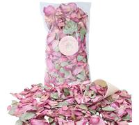 Confettis Fleurs Séchées Mariage 1L Pétales de Roses Eucalyptus Sauge Rose