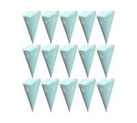 Confettis Mariage 20Pcs Craft Paper Confetti Holders Hollow Paper Cones For Classic Vintage Wedding Party Decoration Practical Easy Fold(Blue)