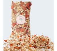 Confettis Mariage Fleurs Séchées 1 litre Orange et beige, Pétales Bohème