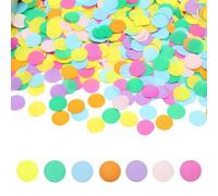 Confettis Multicolores - 6000 Pièces de 2,5 cm Confettis en Papier Colorés et Ronds pour Anniversaires, Mariages et Célébrations | Idéal pour Décorations de Table et Événements Festifs
