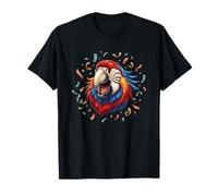 Confettis Perroquet Rieur Ara Carnaval fête T-Shirt