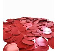 Confettis Rouge Grande Taille 3,6 cm 200 g pour mariage, fête, Saint-Valentin, anniversaire, décoration de table (rouge)