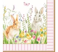 Confezione 20 tovagioli carta 3 veli - HAPPY EASTER