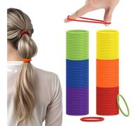 Confezione da 100 elastici per capelli Colore misto F, I-M (Unicorno)