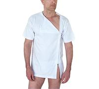 Confezioni Lella T-Shirt Post Opération Ouvert Devant, Blanc, 3XL