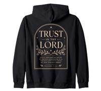 Confiance dans Le Seigneur : Proverbes, Foi chrétienne, Verset de la Bible Sweat à Capuche