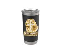 Confiance en Jésus Foi Croix Esprit Positif Croyance Religieuse Gobelet isotherme en acier inoxydable double paroi