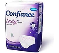 Confiance Lady - Culottes Absorbantes pour Femmes - Niveau d'Absorption = 6 gouttes (Fuites Urinaires Moyennes) - pH Neutre à la Peau - Taille L - 7 Unités