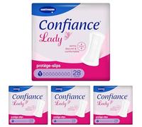 Confiance Lady - Petites Protections Anatomiques Absorbantes pour Femmes - Niveau d'Absorption : 1 goutte (Fuites Urinaires Faibles) - pH Neutre à la Peau - 28 Unités (Lot de 4)