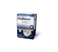 Confiance Men - Slips Absorbants pour Hommes - Niveau d'Absorption 6 Gouttes (Fuites Urinaires Moyennes) - Discrets et Efficaces - PH Neutre à la Peau - Taille L - 7 Unités
