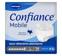 Confiance Mobile 10 Gouttes Slips Absorbants Unisexes | Taille L